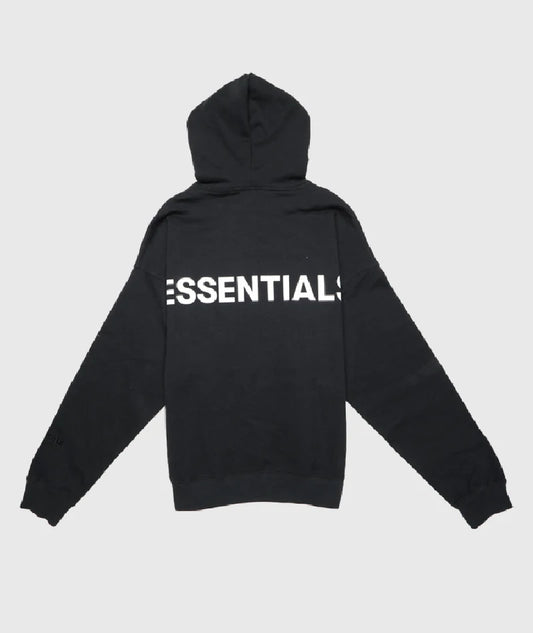 Essentials 3M Logo Pullover Hoodie Black