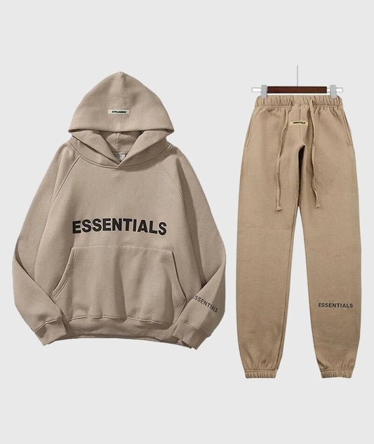 Essentials Fear Of God Oversized Tracksuit Brown