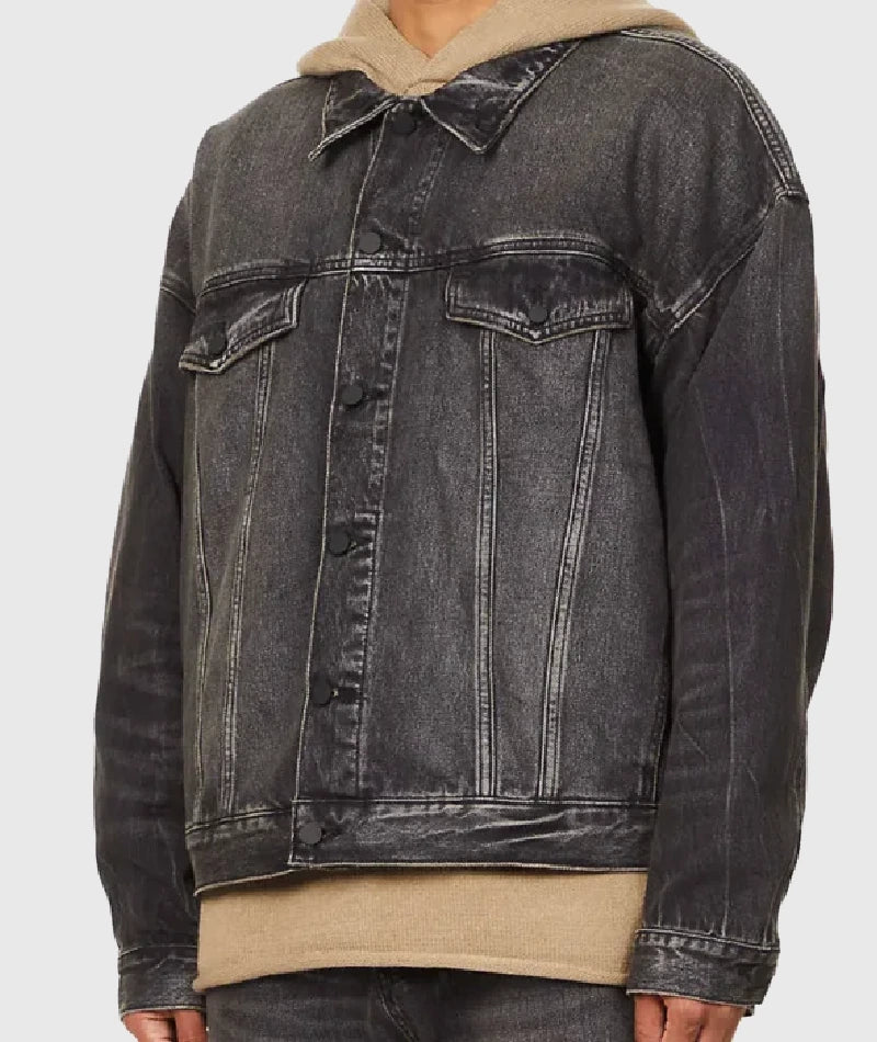 Essentials Fear of God Denim Jacket Black