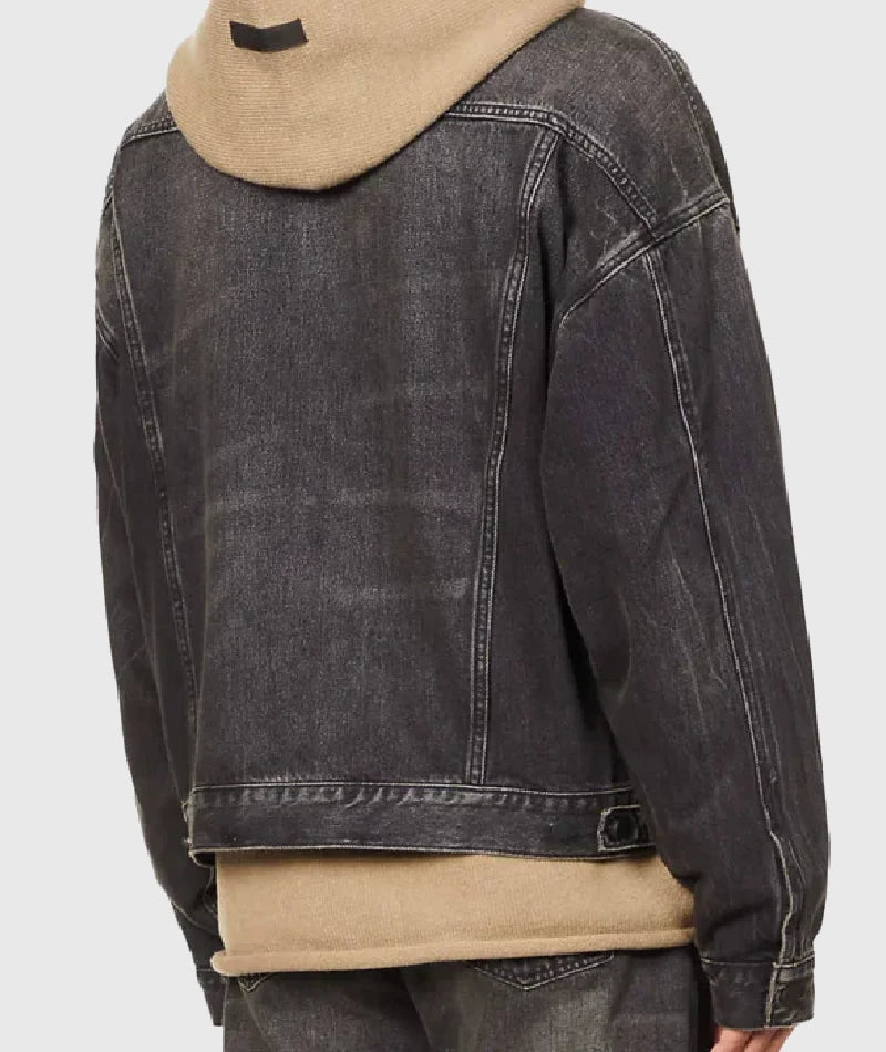 Essentials Fear of God Denim Jacket Black