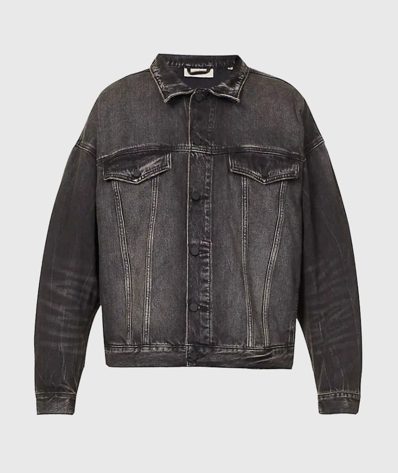 Essentials Fear of God Denim Jacket Black