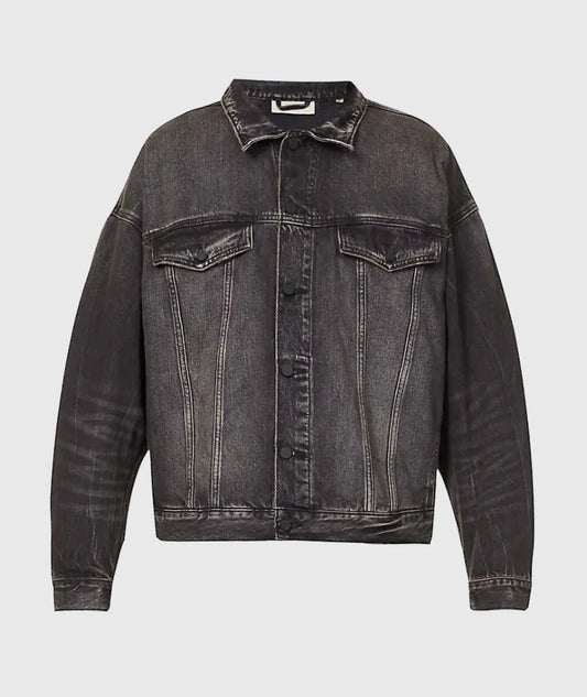 Essentials Fear of God Denim Jacket Black