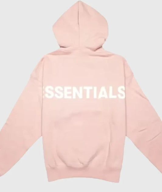 Essentials Fear of God Pink 3M Logo HoodiePullover