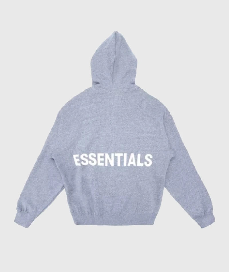 Essentials Graphic Pullover Hoodie Grey