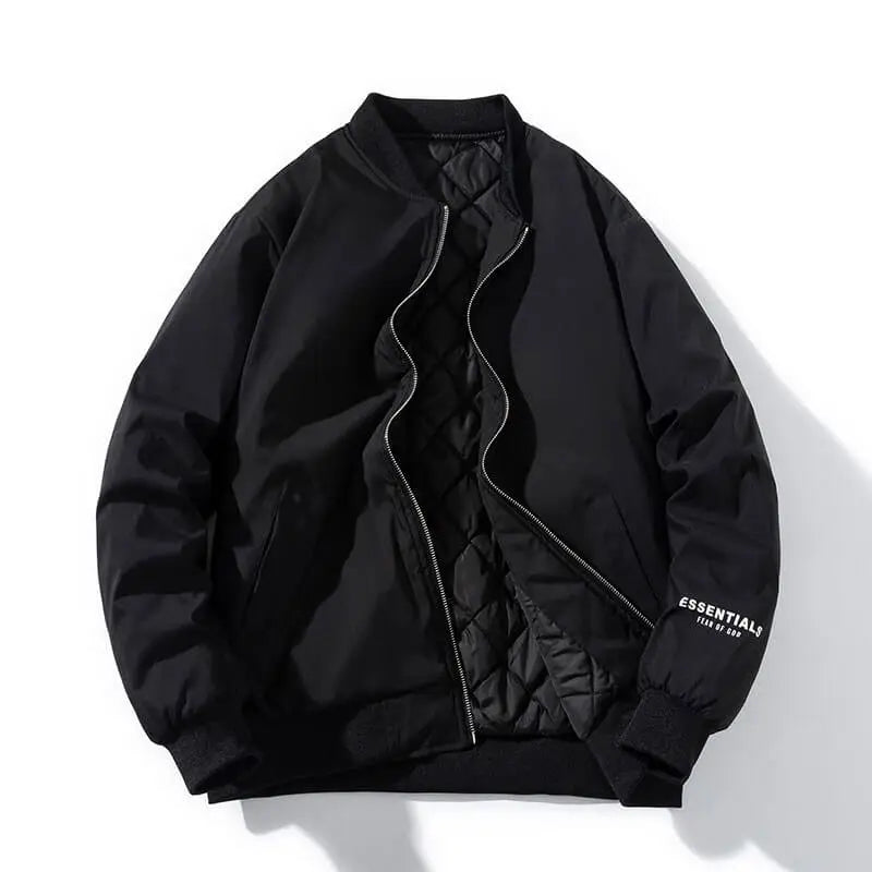 Essentials Iridescent Puffer Jacket Black