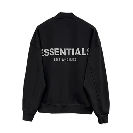 Essentials Men Baseball Los Angeles Jacket Black