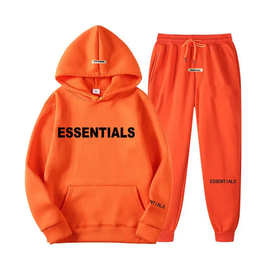 Essentials Spring Hooded Tracksuit Orange