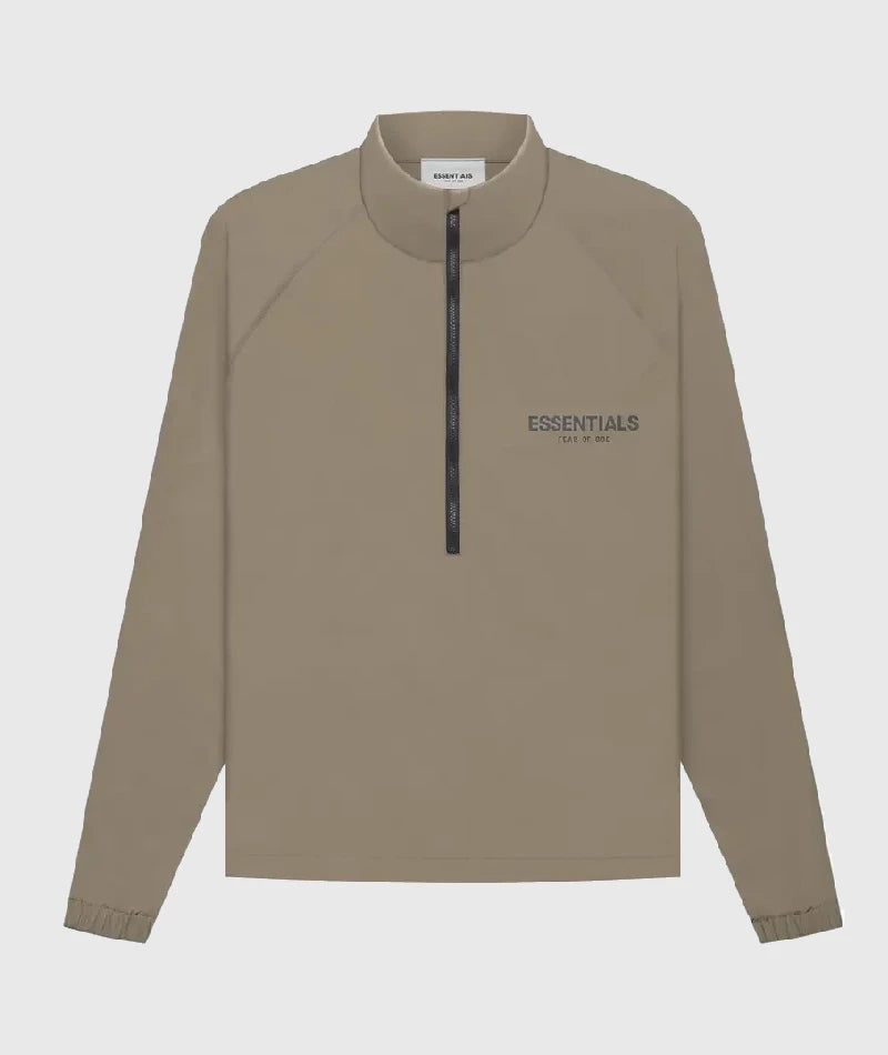 Essentials Summer Half Zip Harvest Jacket Track