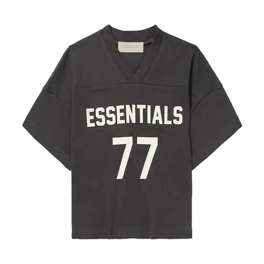 Essentials Fear Of God Kids Football T-Shirt Black