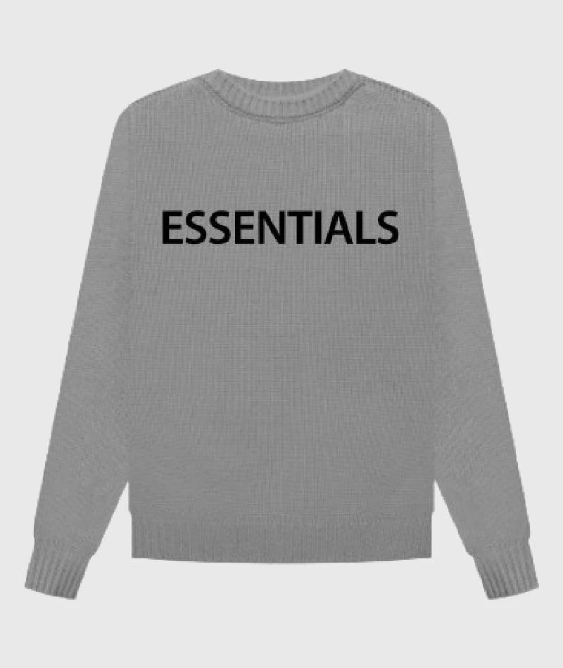 Essentials Fear Of God Overlapped Sweatshirt Grey