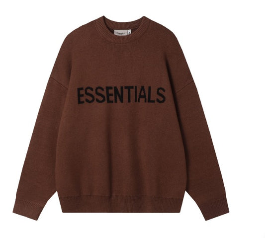 Fear of God Essentials Knitted Harvest Sweatshirt Brown